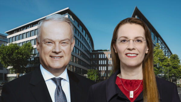 Dr Ursula Biernert (r.) ersetzt Peter Sebastian Krause (l.) als Personalvorstand bei der Rheinmetall AG ab Oktober 2024.