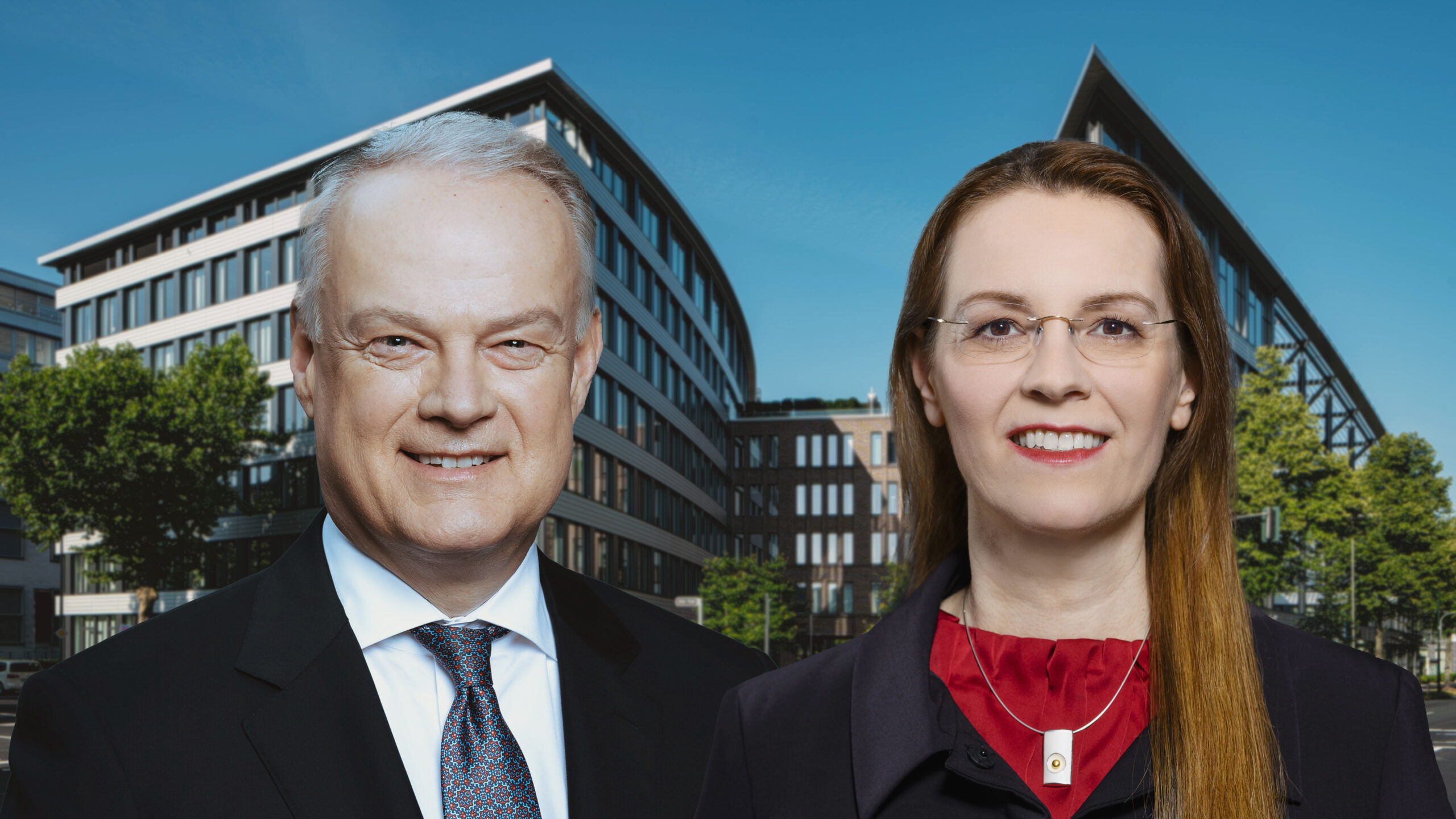 Dr Ursula Biernert (r.) ersetzt Peter Sebastian Krause (l.) als Personalvorstand bei der Rheinmetall AG ab Oktober 2024.
