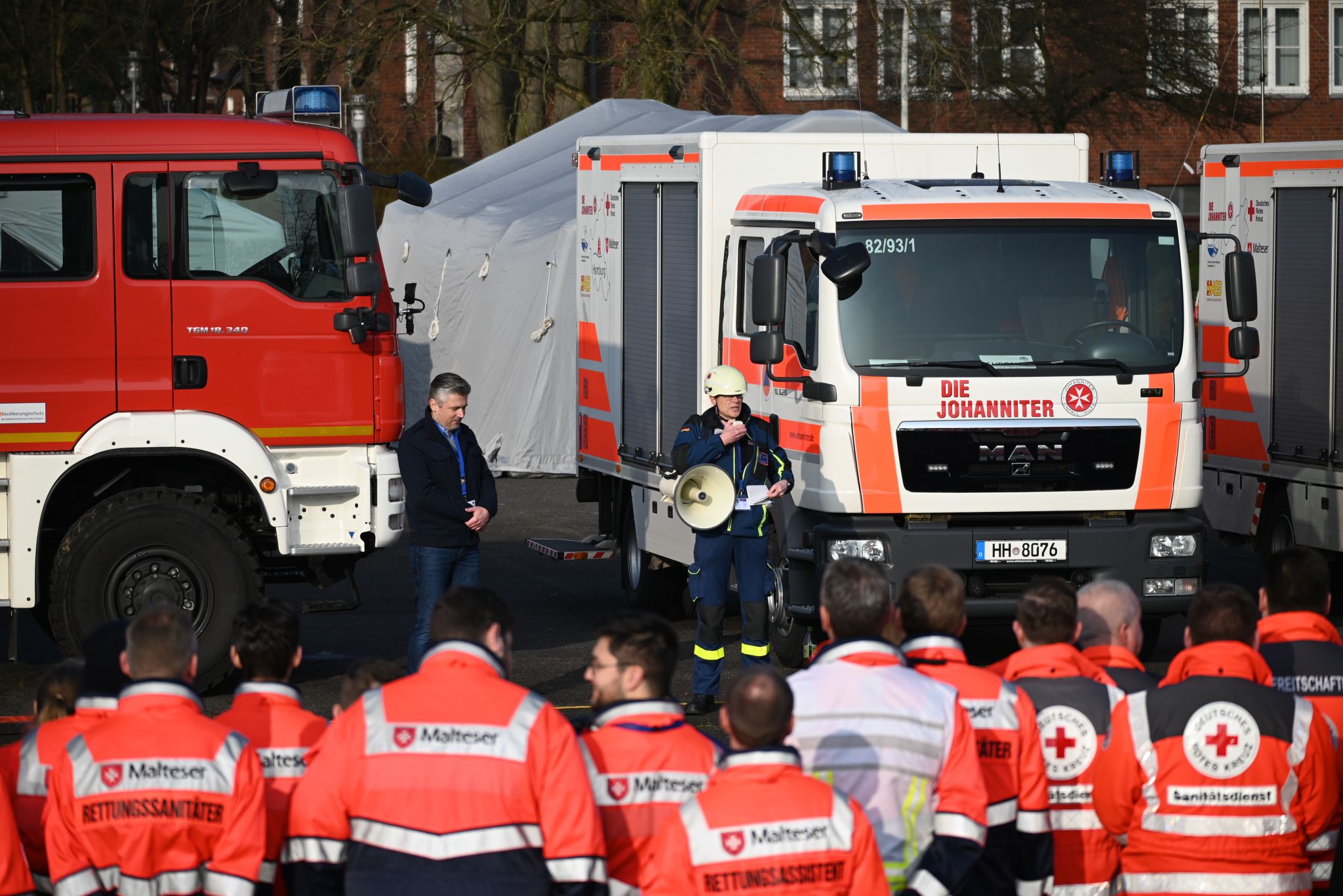 Erfolgreiches Training in Hamburg: MTF-Einheiten proben den Ernstfall bei der bundeslandübergreifenden Großübung zur EUROMED