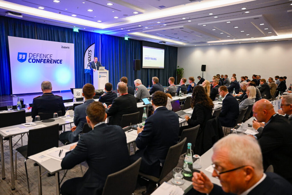 Eröffnung der cpm DEFENCE CONFERENCE Air Defence Summit 2023 am 25. April 2023 in Berlin.