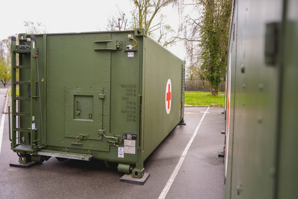 GVTC: Der geschützte Transportbehälter basiert auf dem internationalen ISO-Standard 20-Fuß-Container.