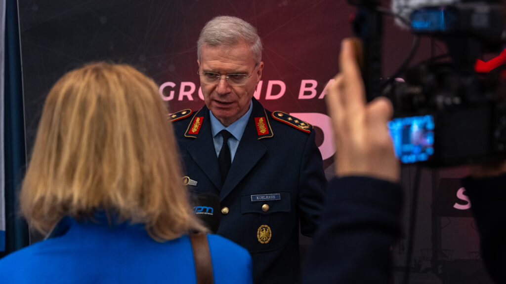 Eindrücke vom Ground Based Air Defence Summit 2024 von cpm in Berlin. Der Stellvertretende Inspekteur der Luftwaffe, Generalleutnant Kohlhaus