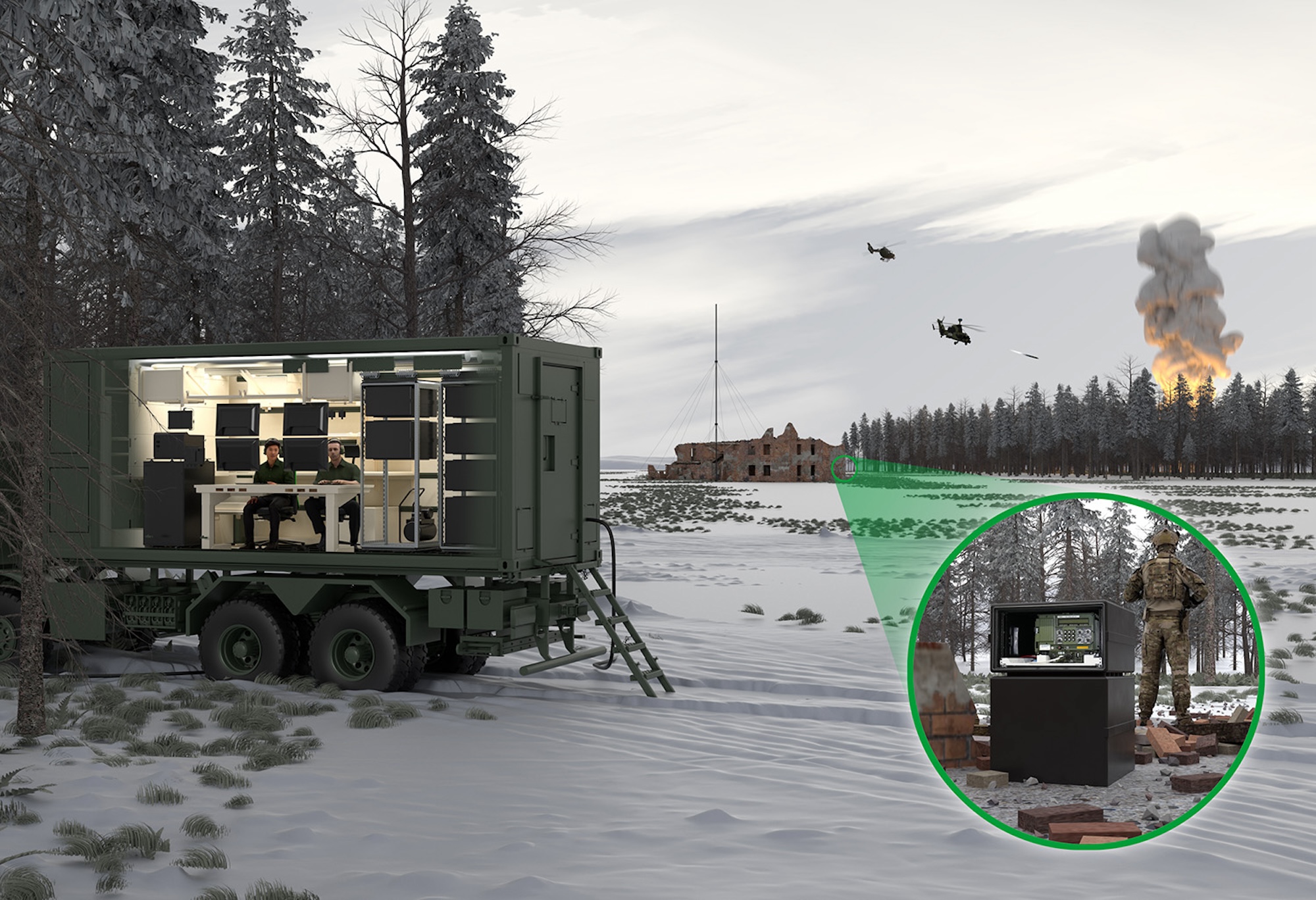 EUA NT als Bodenstationsplattform zur Unterstützung bestehender sowie zukünftiger fliegender Waffensysteme der Bundeswehr.