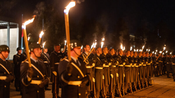 Großer Zapfenstreich für die Universitäten der Bundeswehr in Berlin, am 17.10.2023.