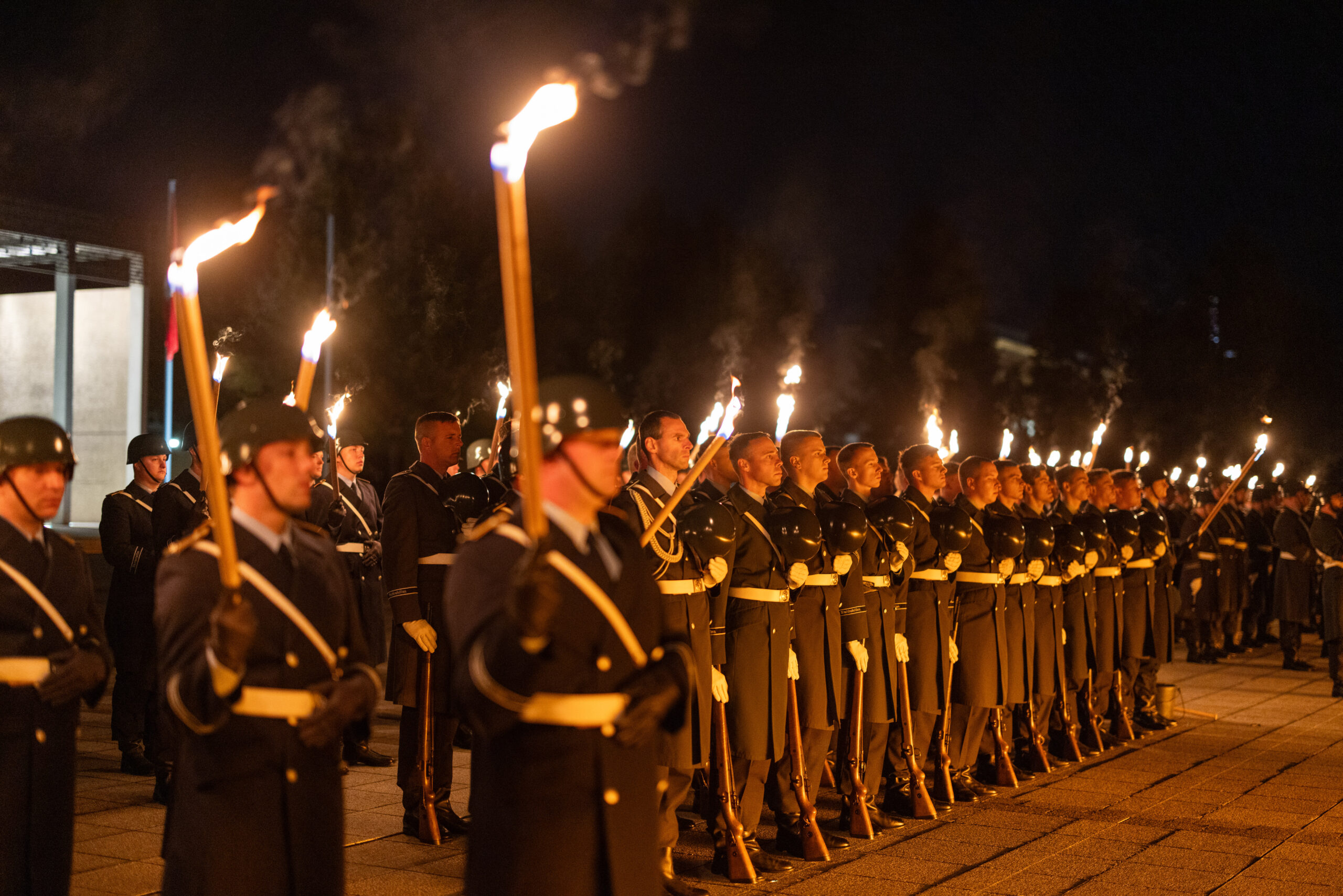 Großer Zapfenstreich für die Universitäten der Bundeswehr in Berlin, am 17.10.2023.