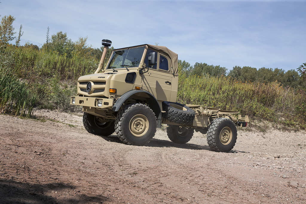 Mercedes-Benz Unimog U 5023 4x4 bei der diesjährigen Defence Trucks Experience.