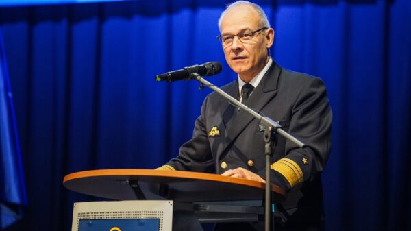 Lagebestimmung durch den Inspekteur der Marine, Vizeadmiral Jan Christian Kaack, bei der diesjährigen HiTaTa in Linstow.
