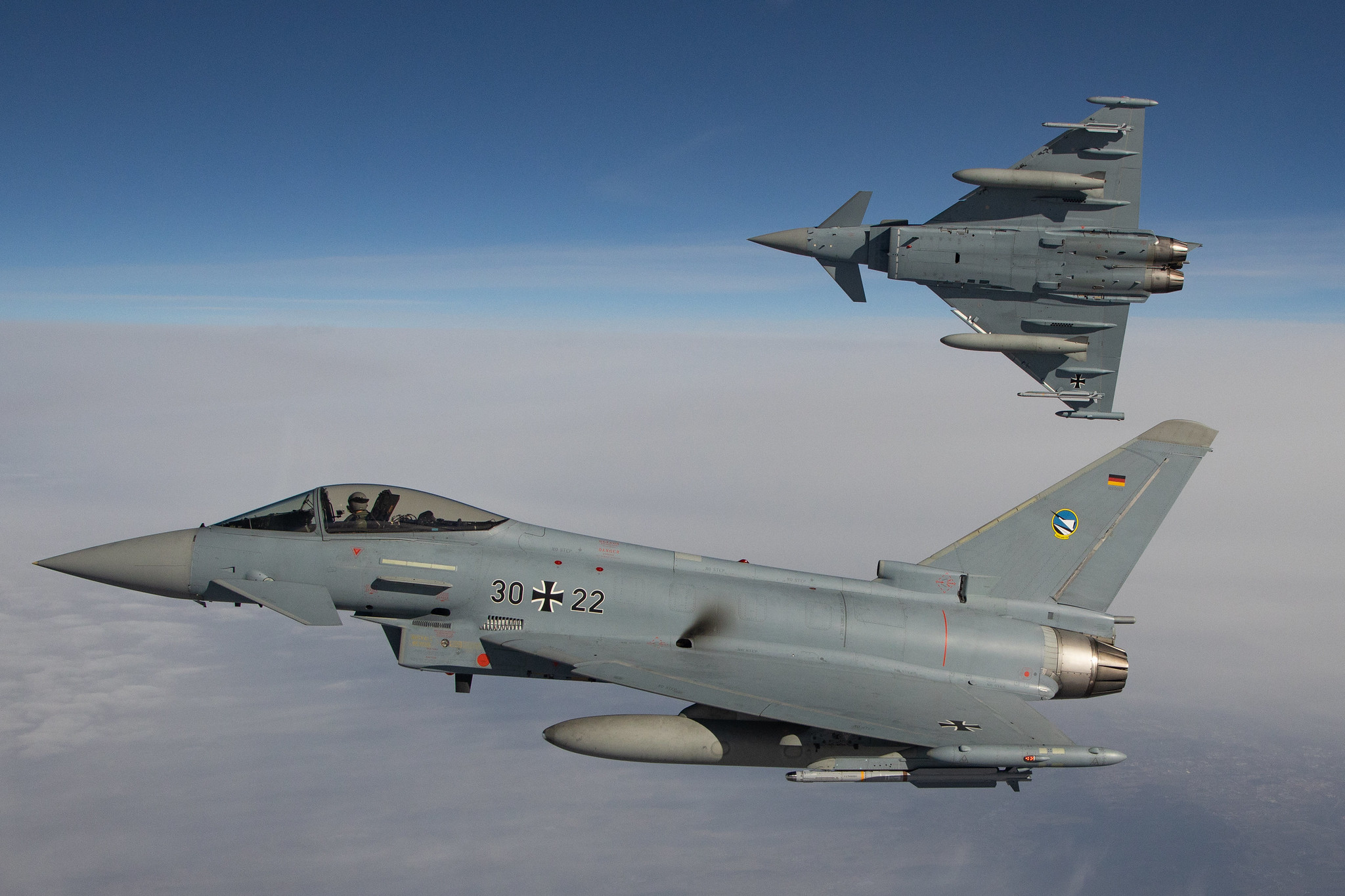 15 Eurofighter werden mit der modernen Aufklärungstechnik Arexis von Saab zum Elektronischen Kampf befähigt.