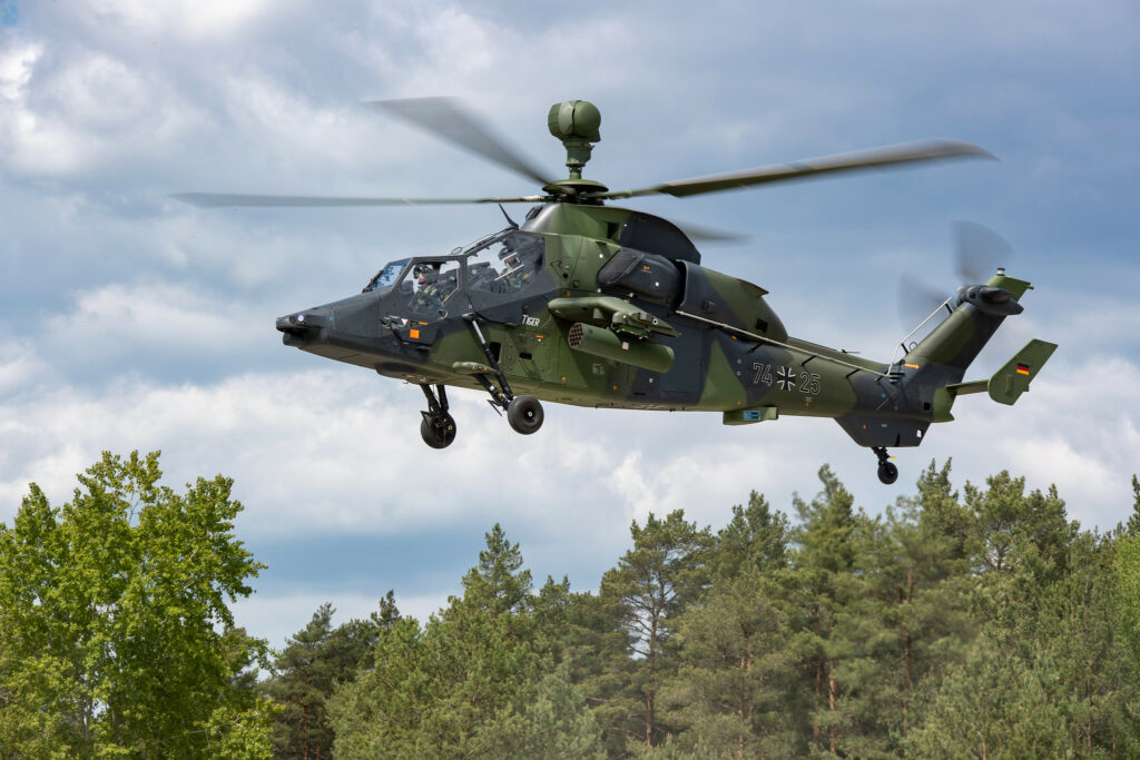 Der Kampfhubschrauber Tiger erhält ungelenkte 70mm-Übungsmunition von Rheinmetall.