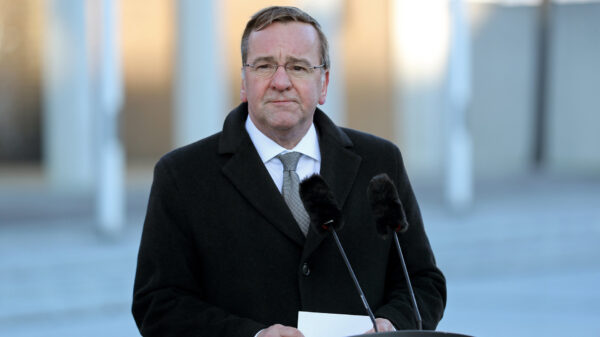 Verteidigungsminister Boris Pistorius, bei seiner Dienstantrittsrede im Bendlerblock auf dem Paradeplatz des Bundesministeriums der Verteidigung in Berlin am, 19.01.2023.