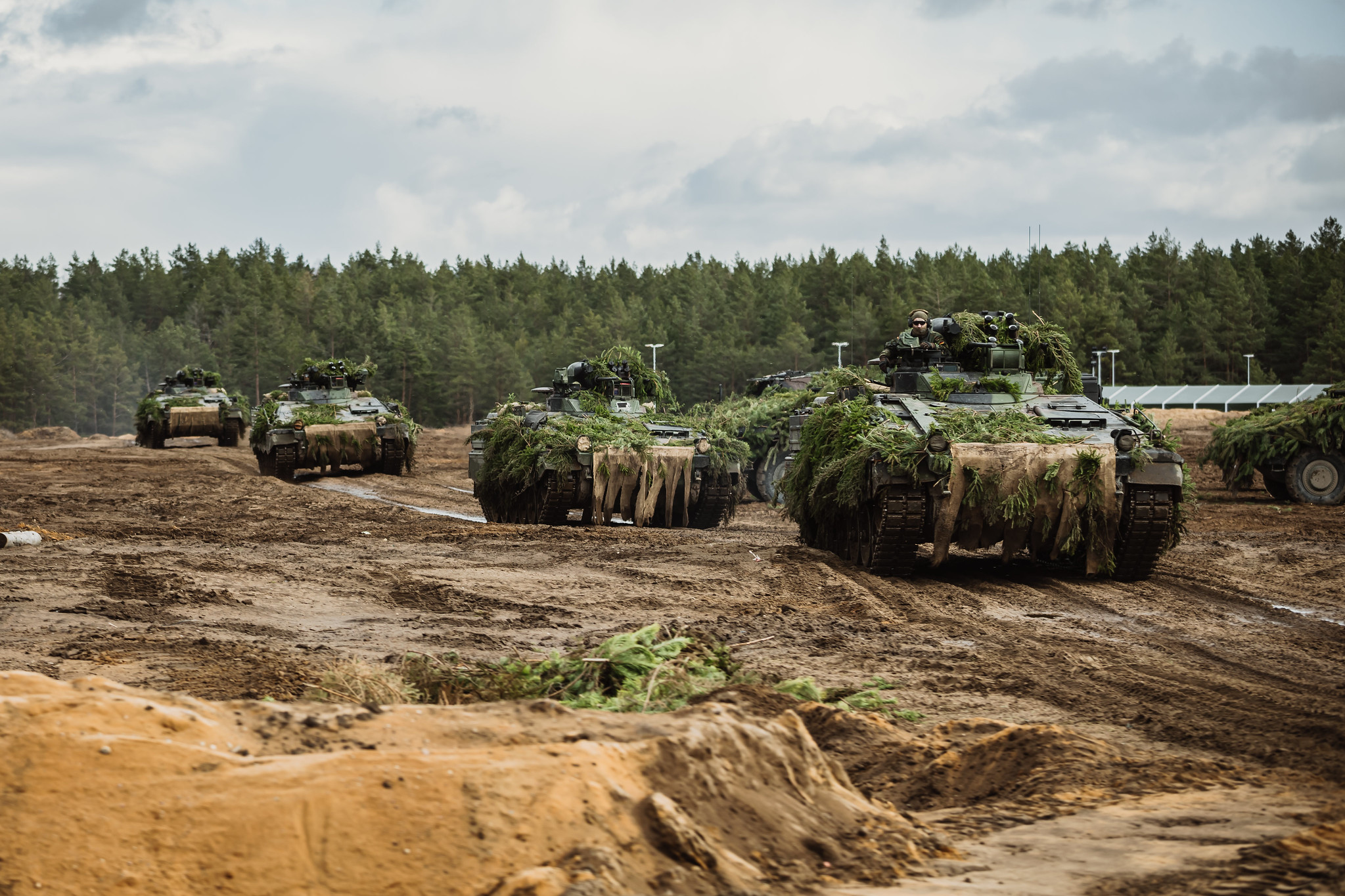 Unterfinanzierung der Bundeswehr: Die Modernisierung der Bundeswehr ist weiterhin unterfinanziert (hier Marder bei der Übung Griffin Lightning 2023). Foto: Bundeswehr/Jana Neumann