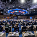 Das Treffen des Nordatlantikrats auf Ebene der Staats- und Regierungschefs in Washington. Der NATO-Gipfel hat eine Abschlusserklärung gefunden.