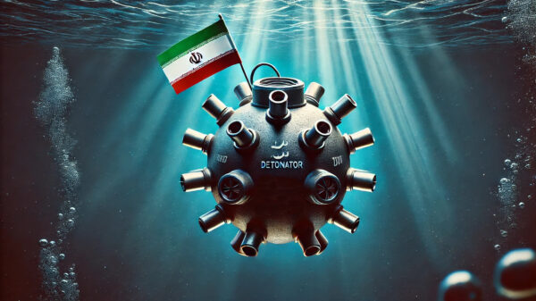 Seeminen: Illustration einer iranischen Seemine.