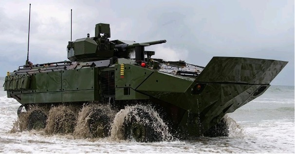 ACV-C des USMC bei der Anlandung an einen Strand. (Foto- USMC)