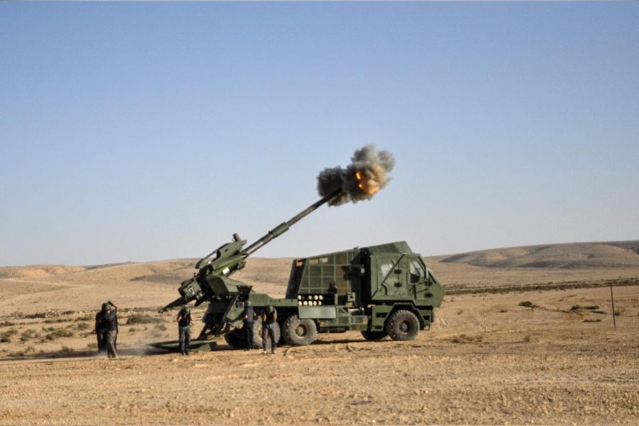 Israels Waffenexporte an Marokko: Das selbstfahrenden Artilleriesysteme Atmos 2000 von Elbit Systems.