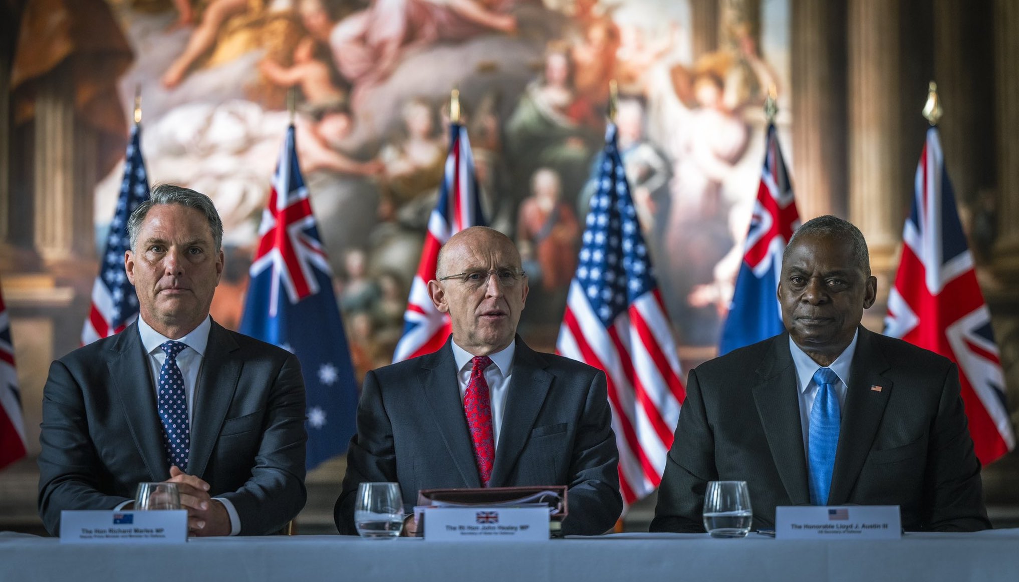 Die Partner der AUKUS-Kooperation trafen sich in London.