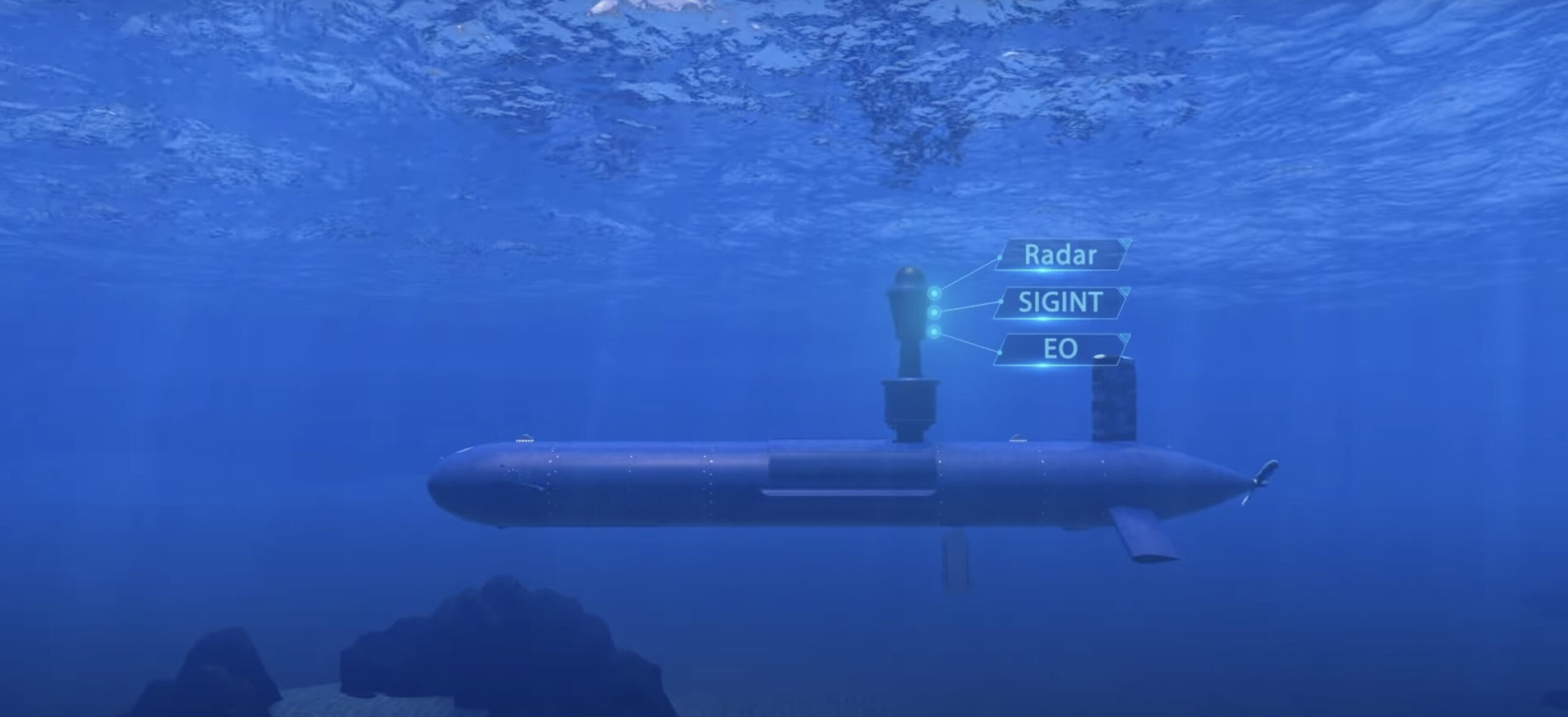 Das Autonomous Submarine System BlueWhale wird aktuell durch die Deutsche Marine und das BAAINBw besonders in Bezug auf seine U-Jagd-Fähigkeiten getestet.