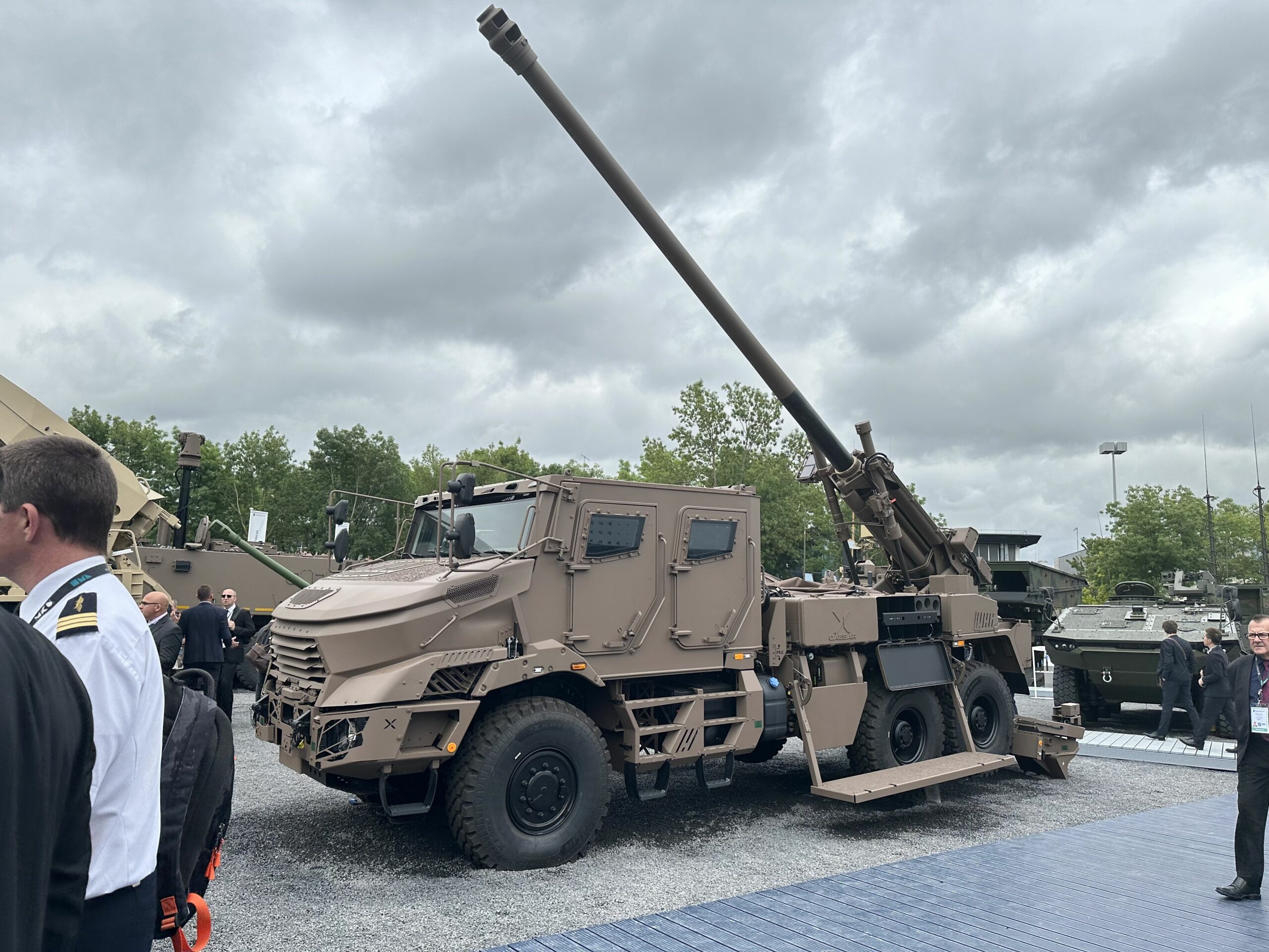 Die Artillerie für die Ukraine CAESAR Mark II auf der Eurosatory.