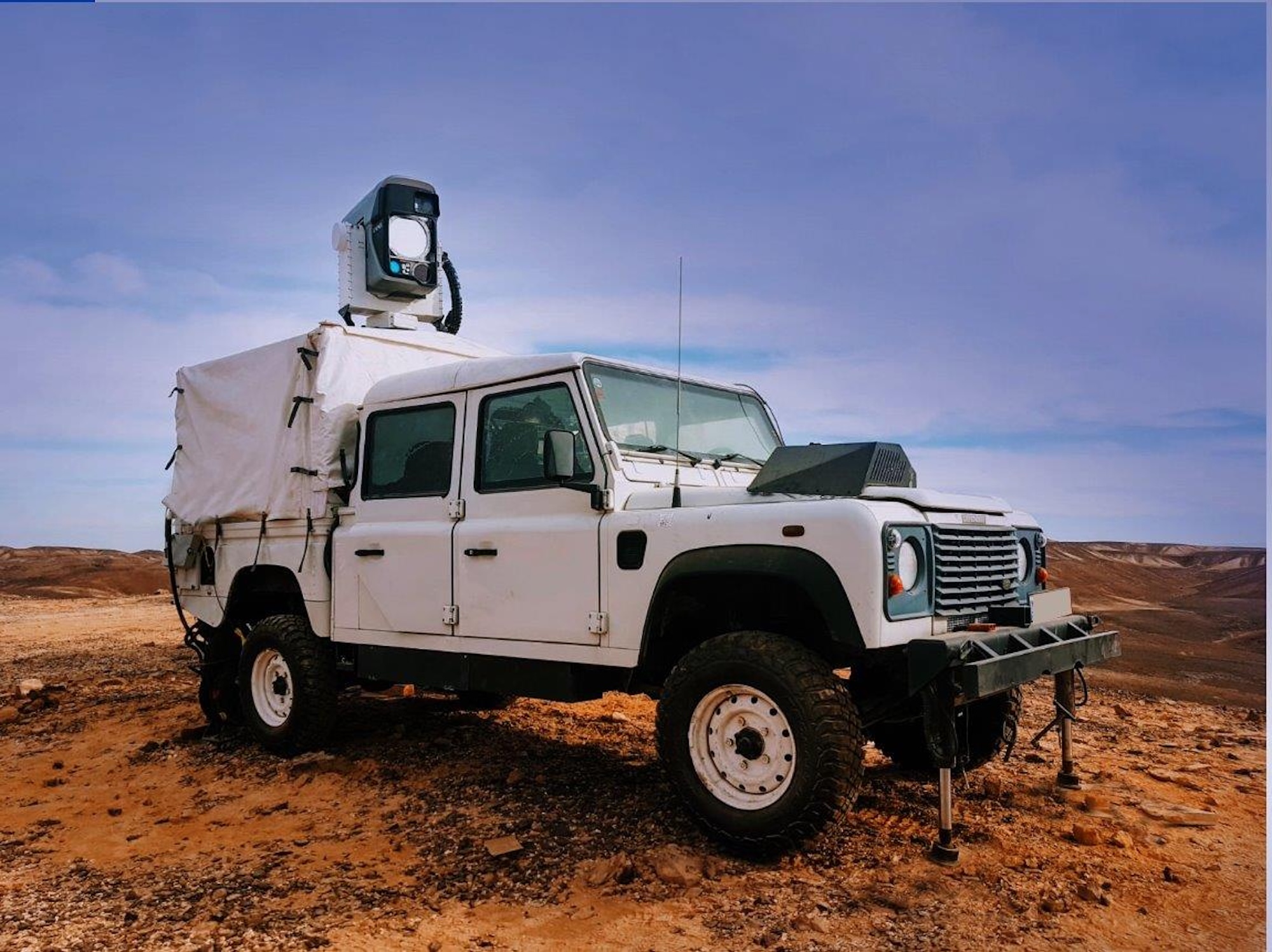 Der Drone Dome von Rafael, von dem dieses Fahrzeug ein Element ist, bewährt sich bei der Drohnenabwehr in Israel.