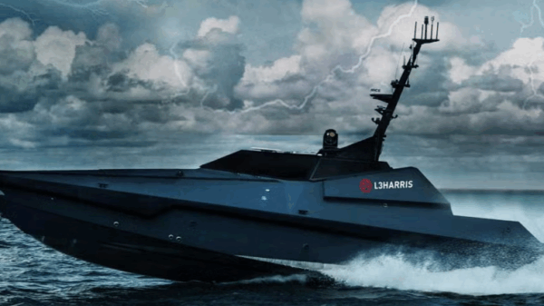 Das AUV Mast-13 wird auf der Themse live gezeigt. (Foto- L3Harris)