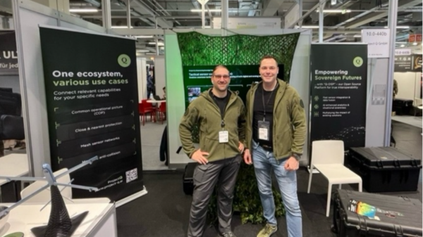 Das Start-Up Q auf der Enforce Tac. (Foto- Q)