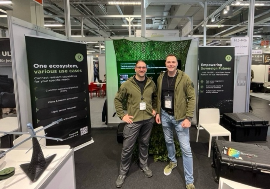 Das Start-Up Q auf der Enforce Tac. (Foto- Q)