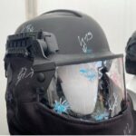 Busch PROtective: Das Trainings-Kit besteht neben einem Helm aus dem CTV-1 Visier – hier einteilig - dem CTM-1 Mandible mit CRH-2 Seitenarmen sowie CTM-1 Kragen