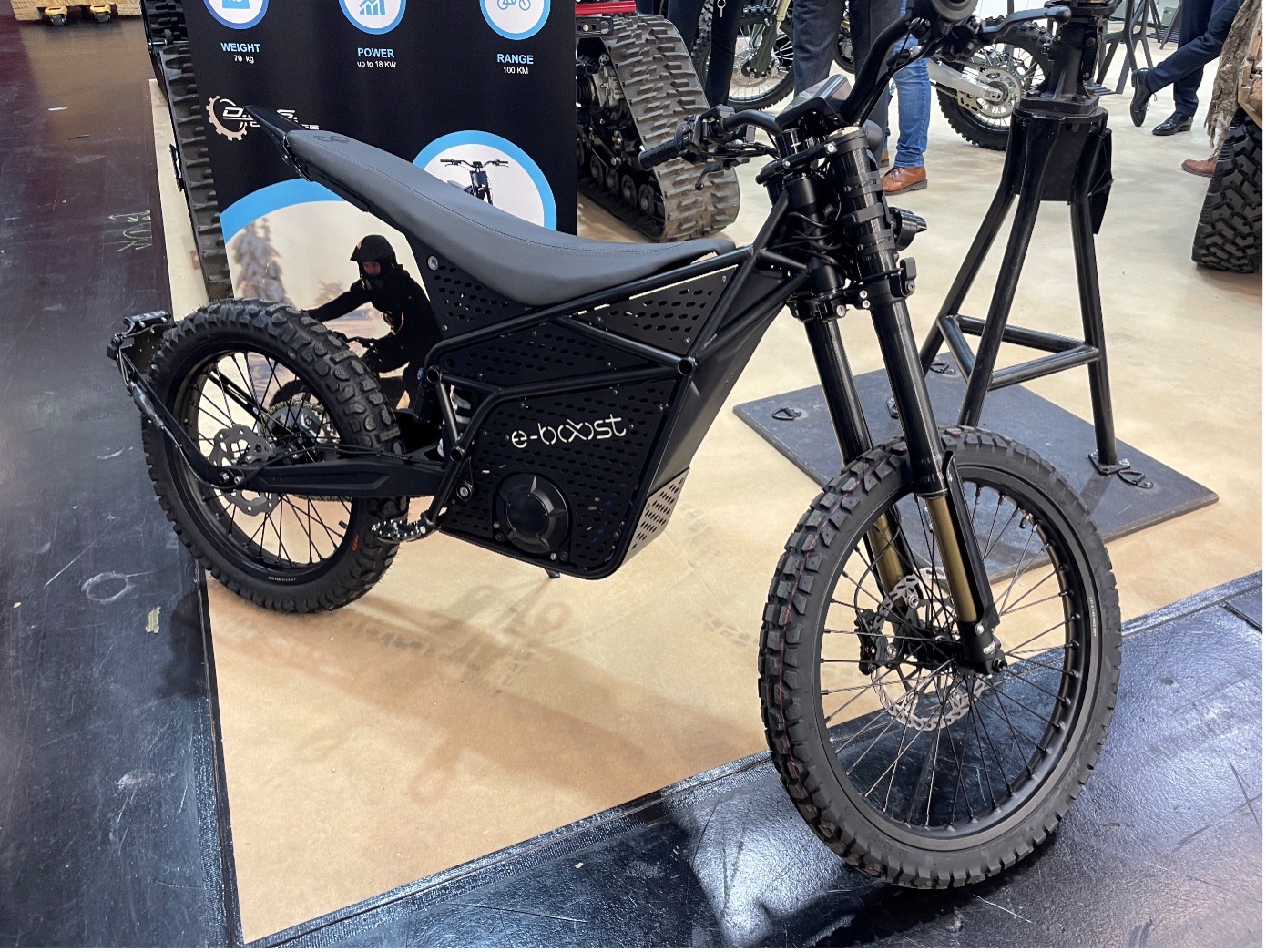 Das militärisch modifizierte e-boost-Bike. (Foto: AF)