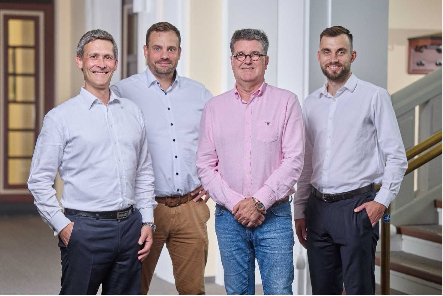 Das neue vierköpfigen Managementteam von MSM Walsrode- Tomáš Kaisr (CEO), Christian Fauska (COO), André Popp (CCO) und David Pergl (CFO)