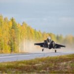 F-35A landet auf einer Autobahn. (Foto- NOR Luftwaffe)