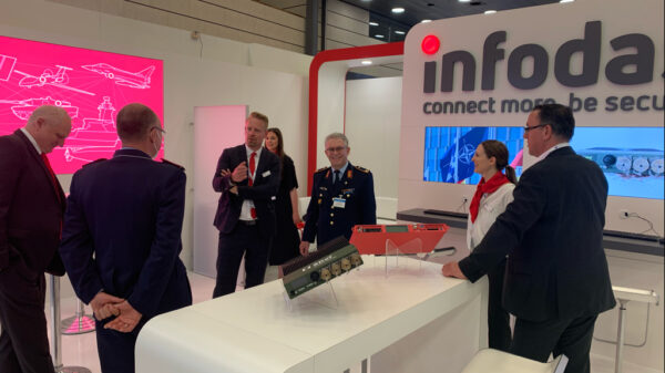 Der IT-Sicherheitsspezialist infodas bei der AFCEA-Fachausstellung.
