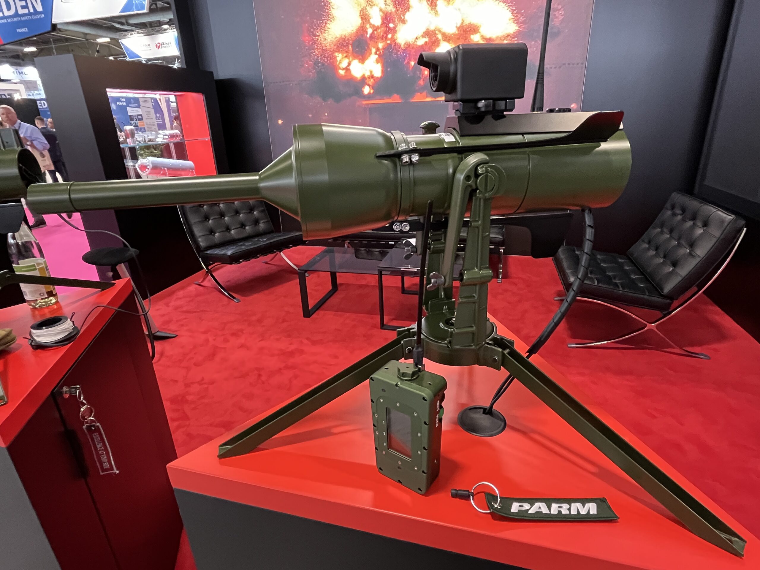 Auf der Eurosatory in Paris erstmalig zu sehen: Die neue Panzerabwehrrichtmine PARM NextGen.