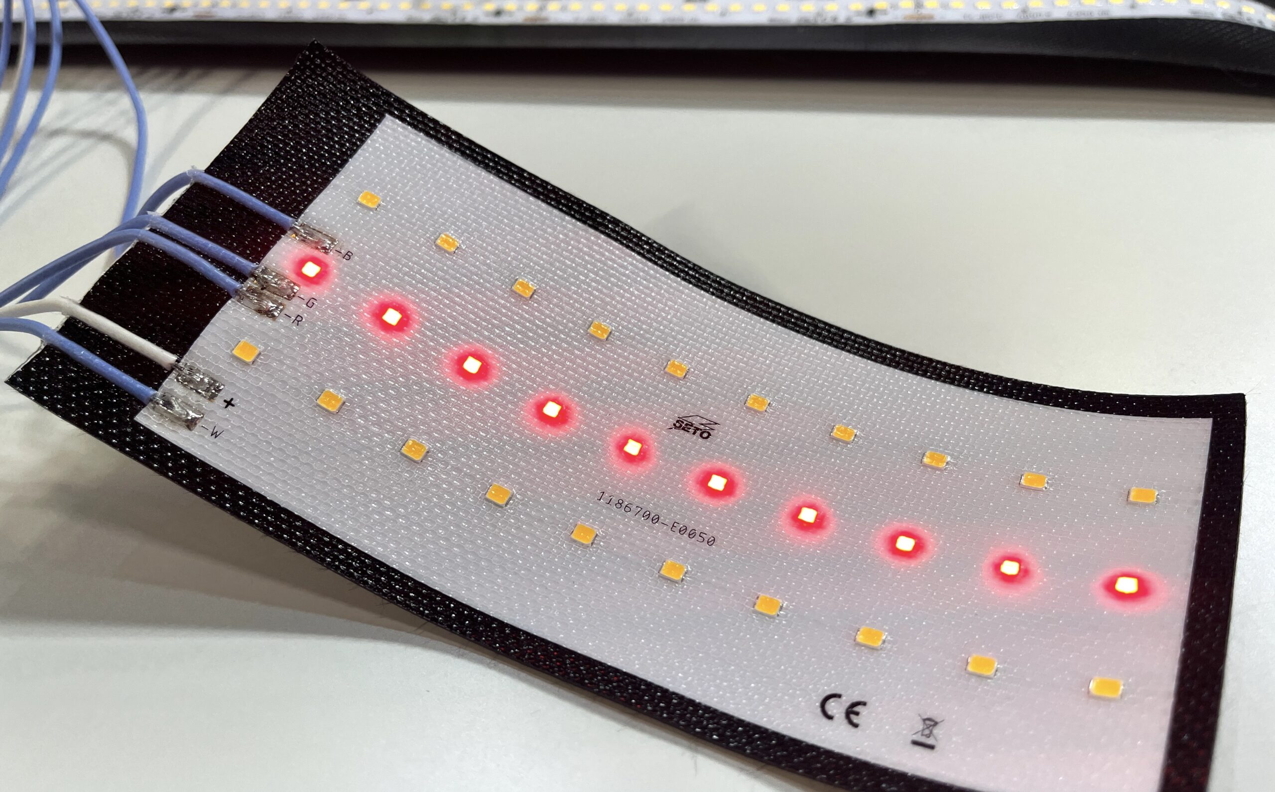 Ein flexibler LED-Streifen aus dem FLEXILIGHT-Konzepts.