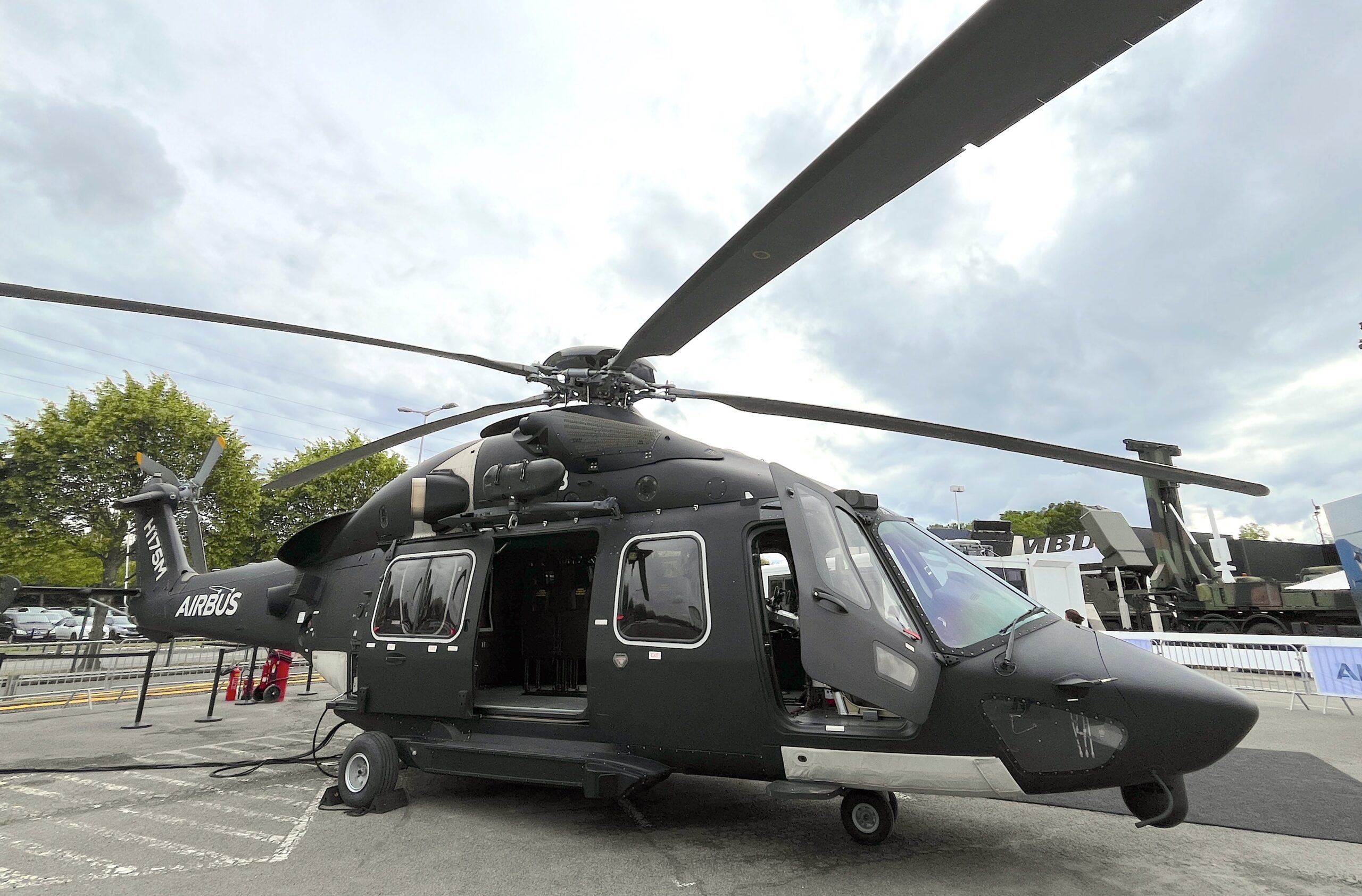 Der Airbus H175M ist die militärische Version des H175, die auf der Eurosatory erstmals gezeigt wurde und jetzt einen Käufer sucht.