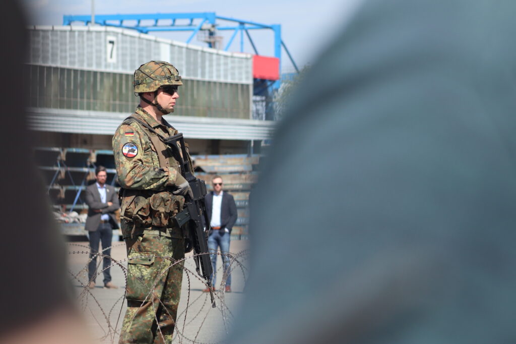 Ein Soldat des Heimatschutz.
