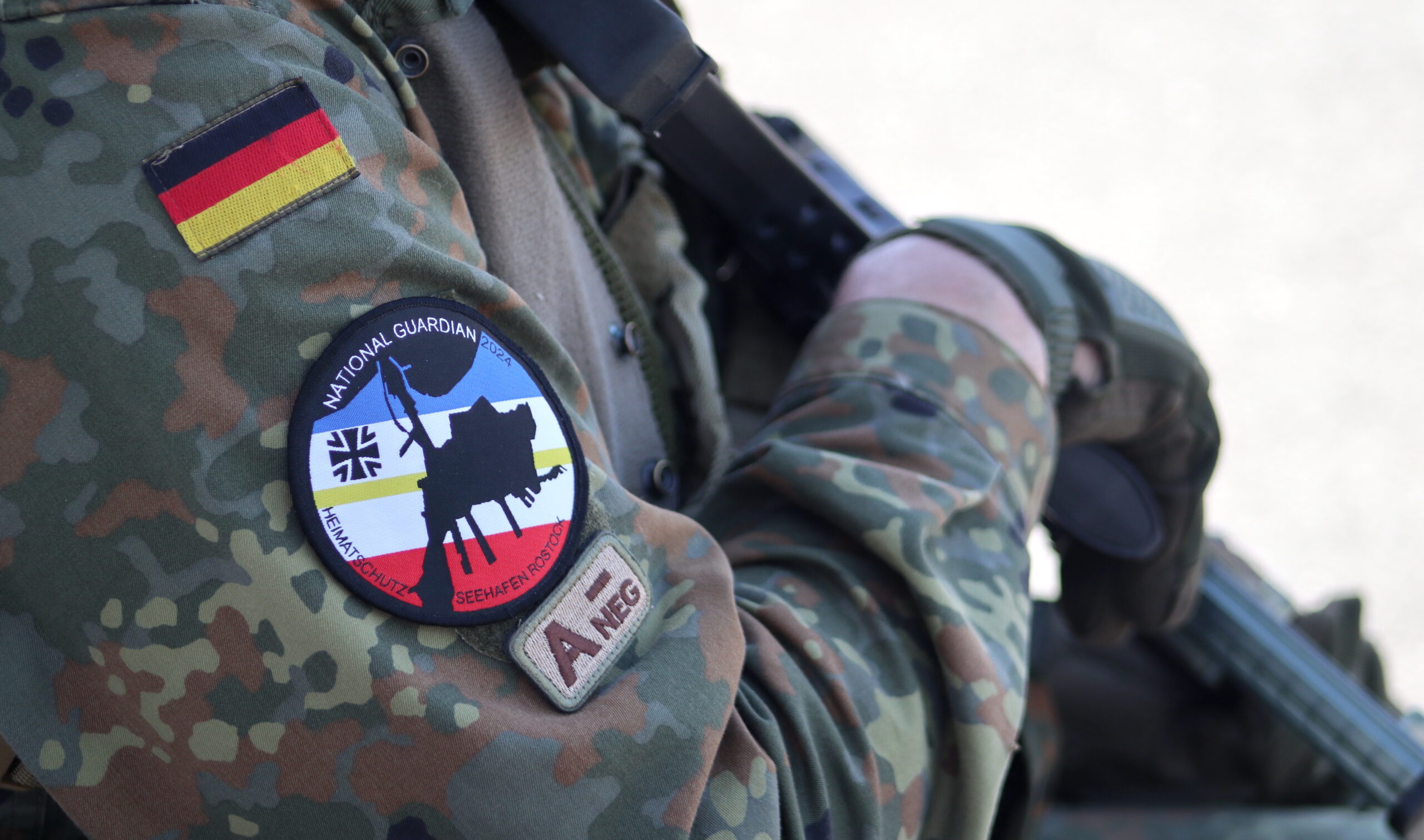 Der Heimatschutz übt in Rostock im Rahmen von National Guardian 2024.