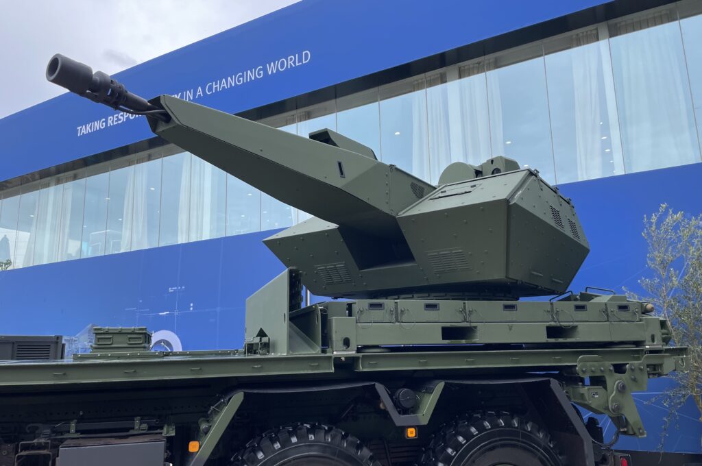 Der Skyranger-Turm auf LKW HX 8x8. (Foto: AF)