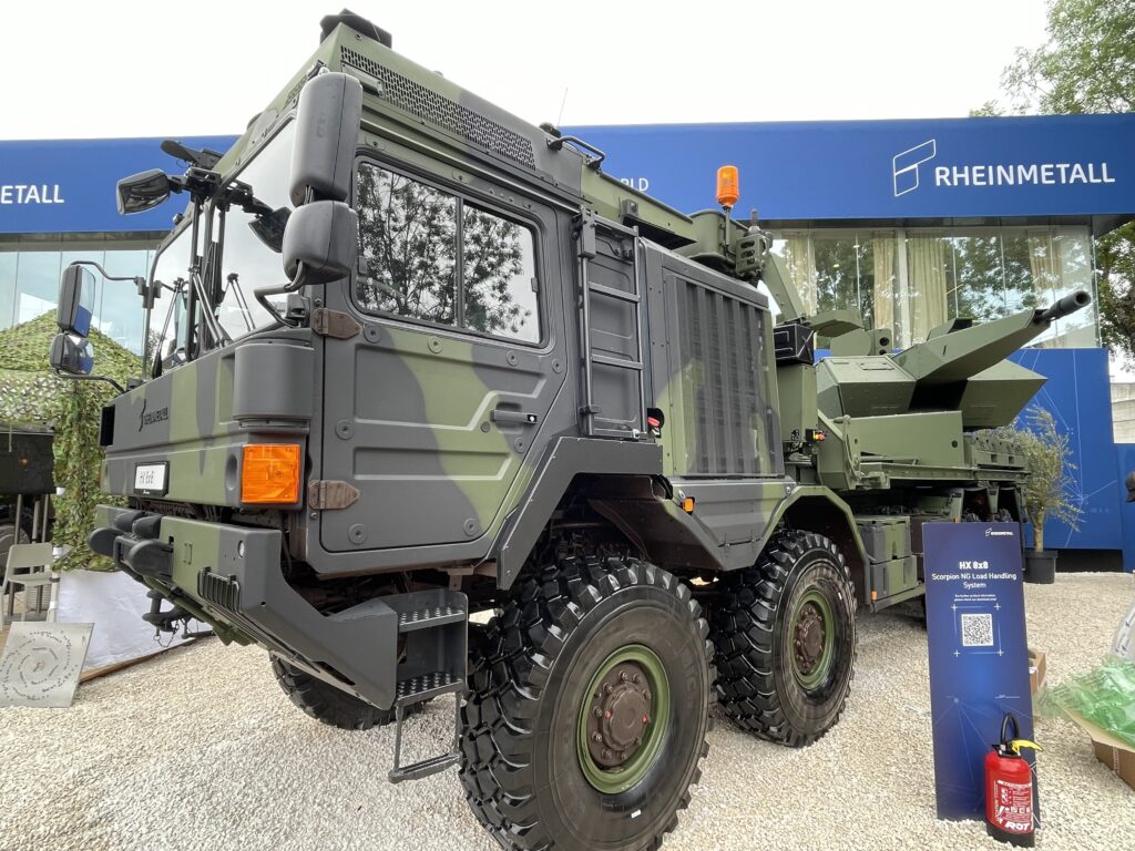 Der Skyranger-Turm auf LKW HX 8x8. (Foto: AF)