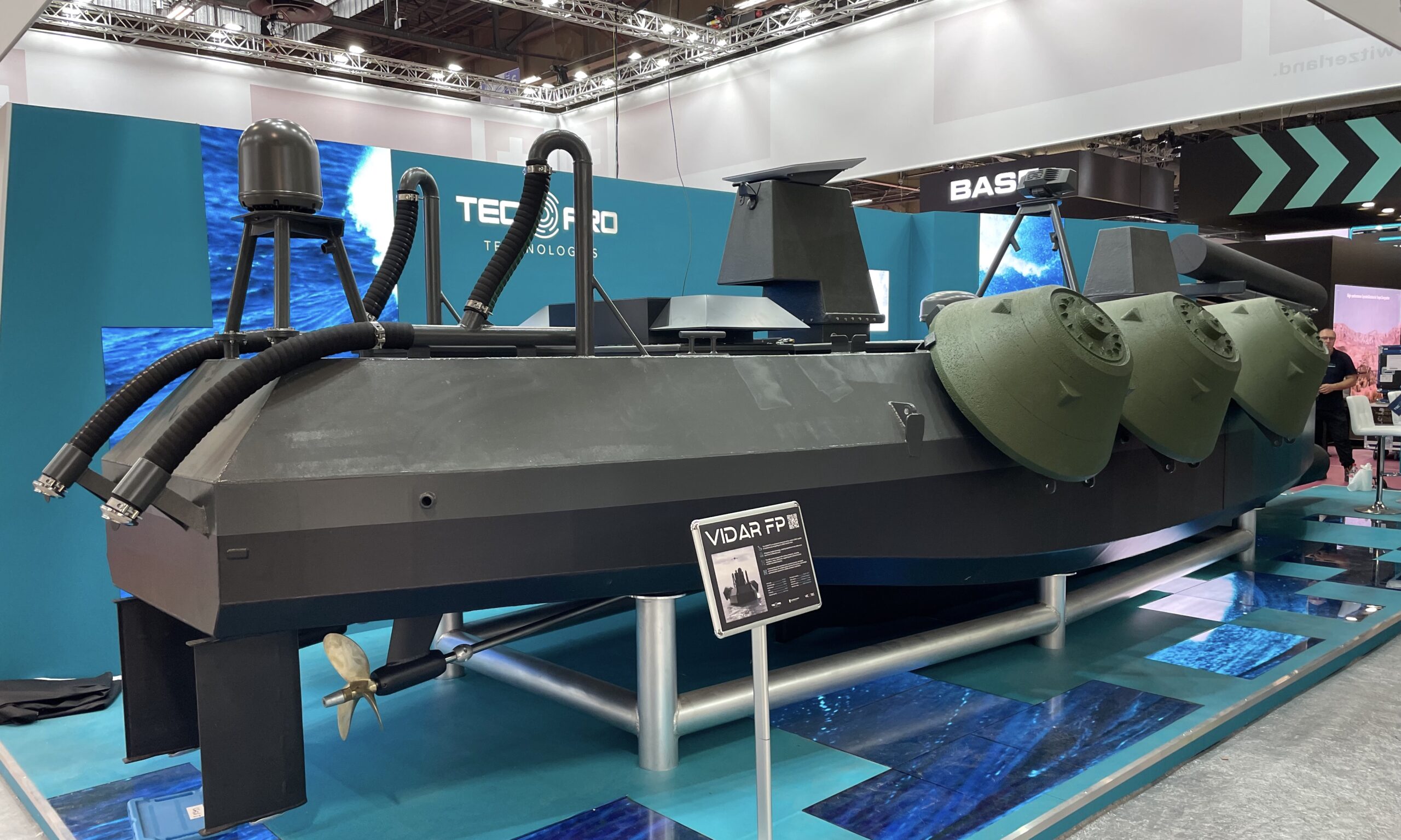Das unbemannte Stealth-Boot VIDAR FP von TecPro Technologies.