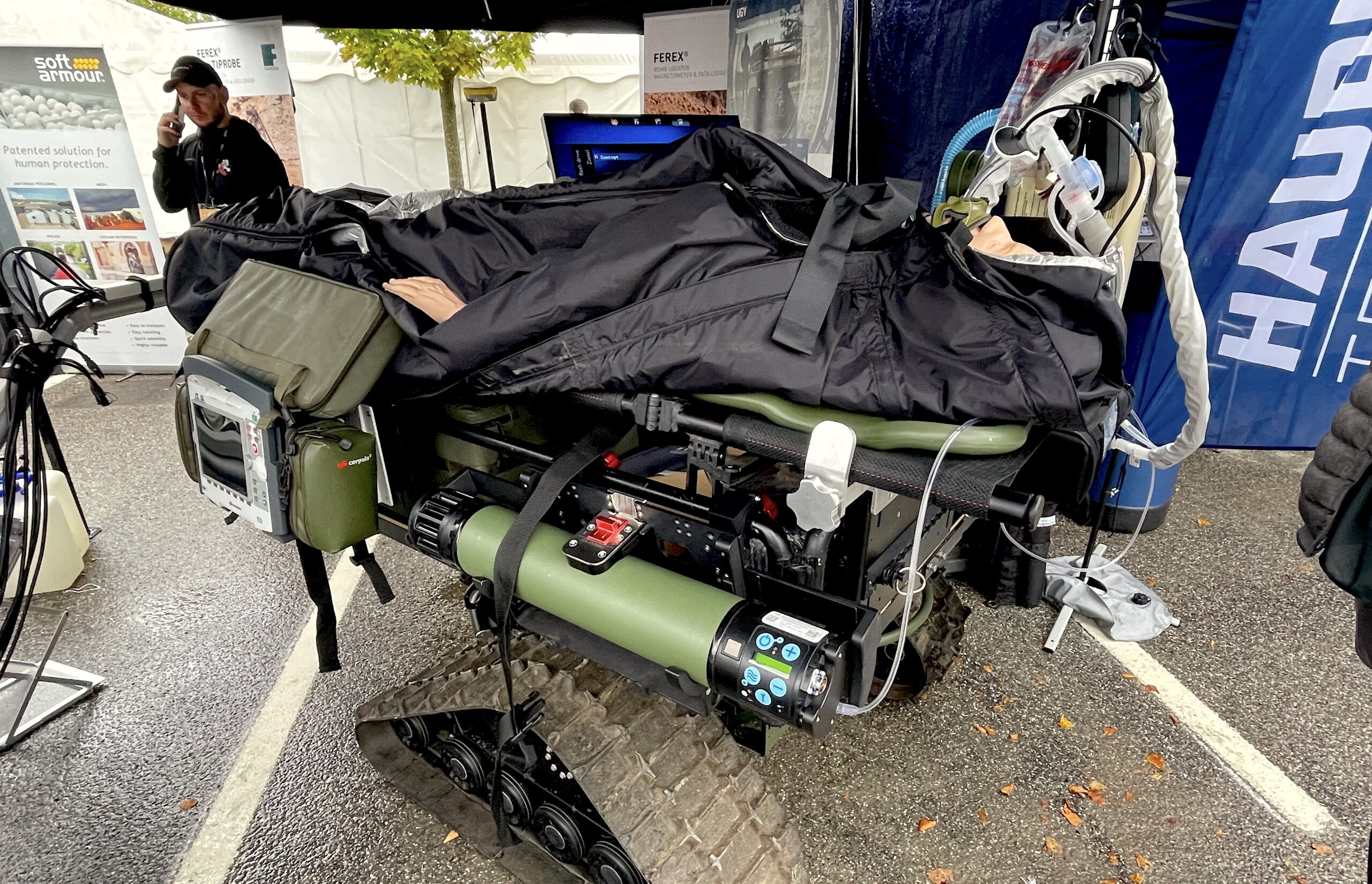 Das Ziesel UGV als Multifunktionsplattform auf der DALO in Dänemark.
