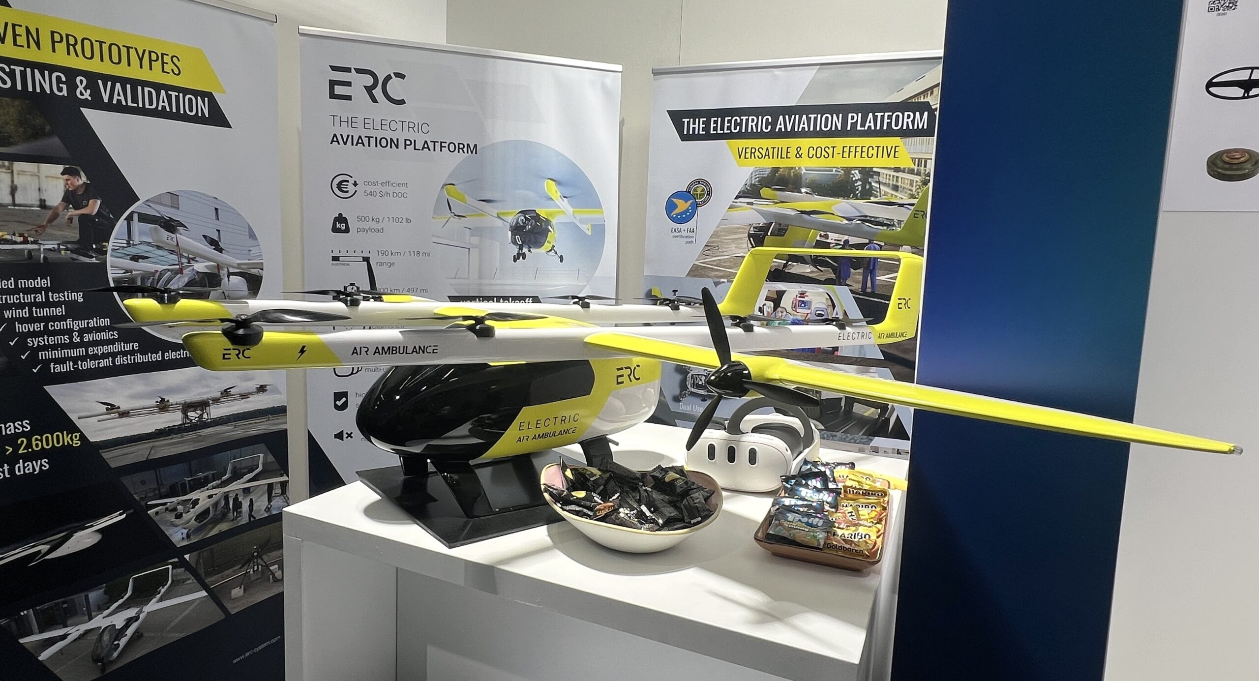 Paris Air Show: ERC System zeigt vollelektrisches Transport-VTOL