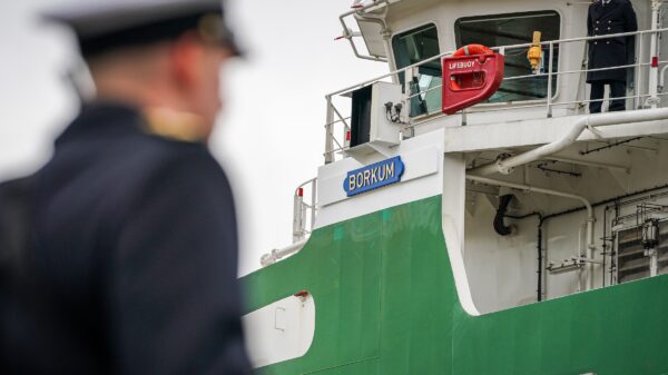 Vergangene Woche übernahm die Deutsche Marine in Kiel mit der BORKUM ihren zweiten Hochseeschlepper.