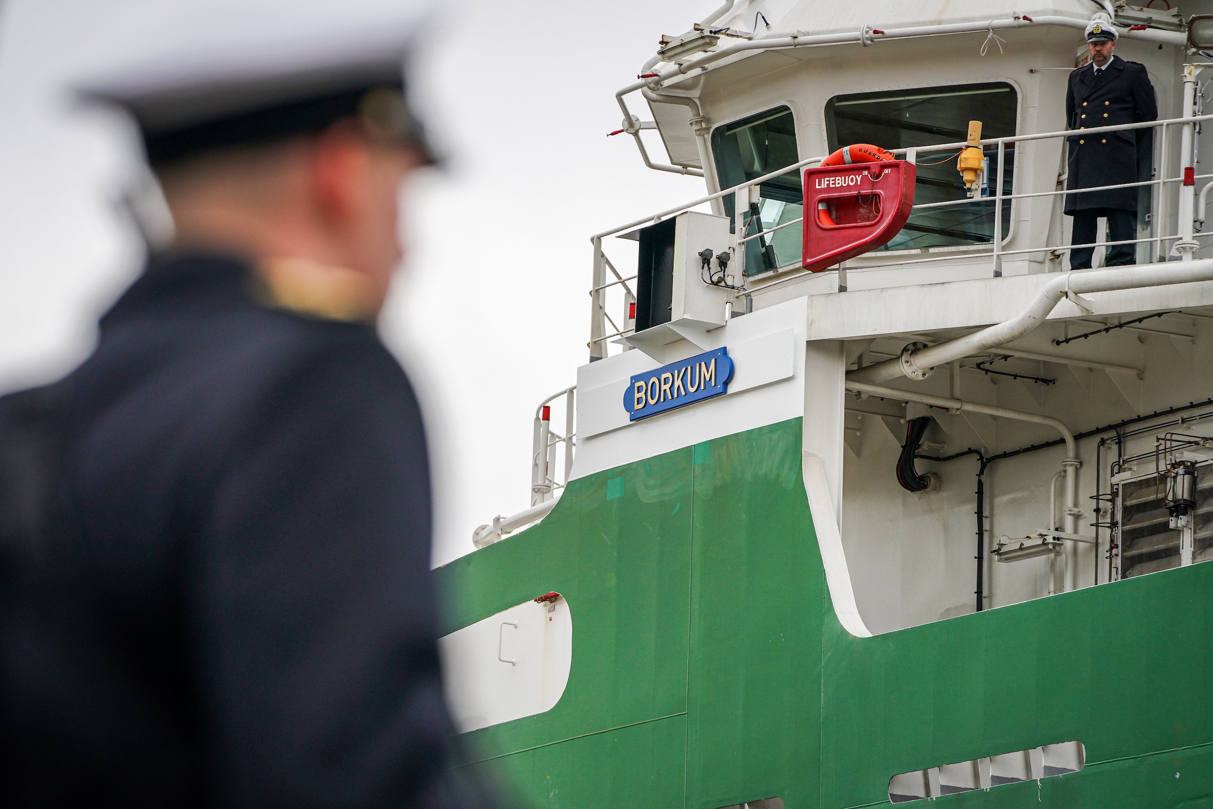 Im Oktober 2024 übernahm die Deutsche Marine in Kiel mit der BORKUM ihren zweiten neuen Hochseeschlepper.