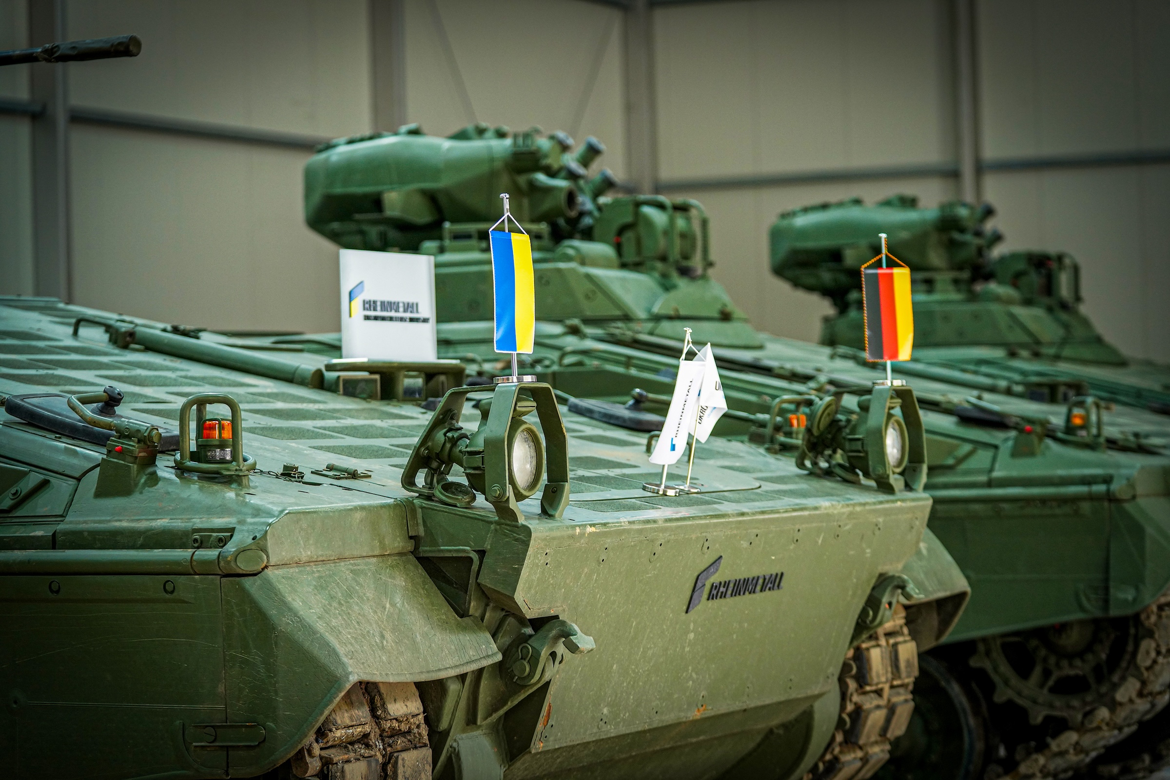 Aktuell werden bereits deutsche Schützenpanzer Marder in der Ukraine instandgesetzt, dank Kooperation mit Rheinmetall.