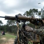 Schussabgabe in den USA – Drei deutsche Scharfschützen traten Anfang April bei der International Sniper Competition an.