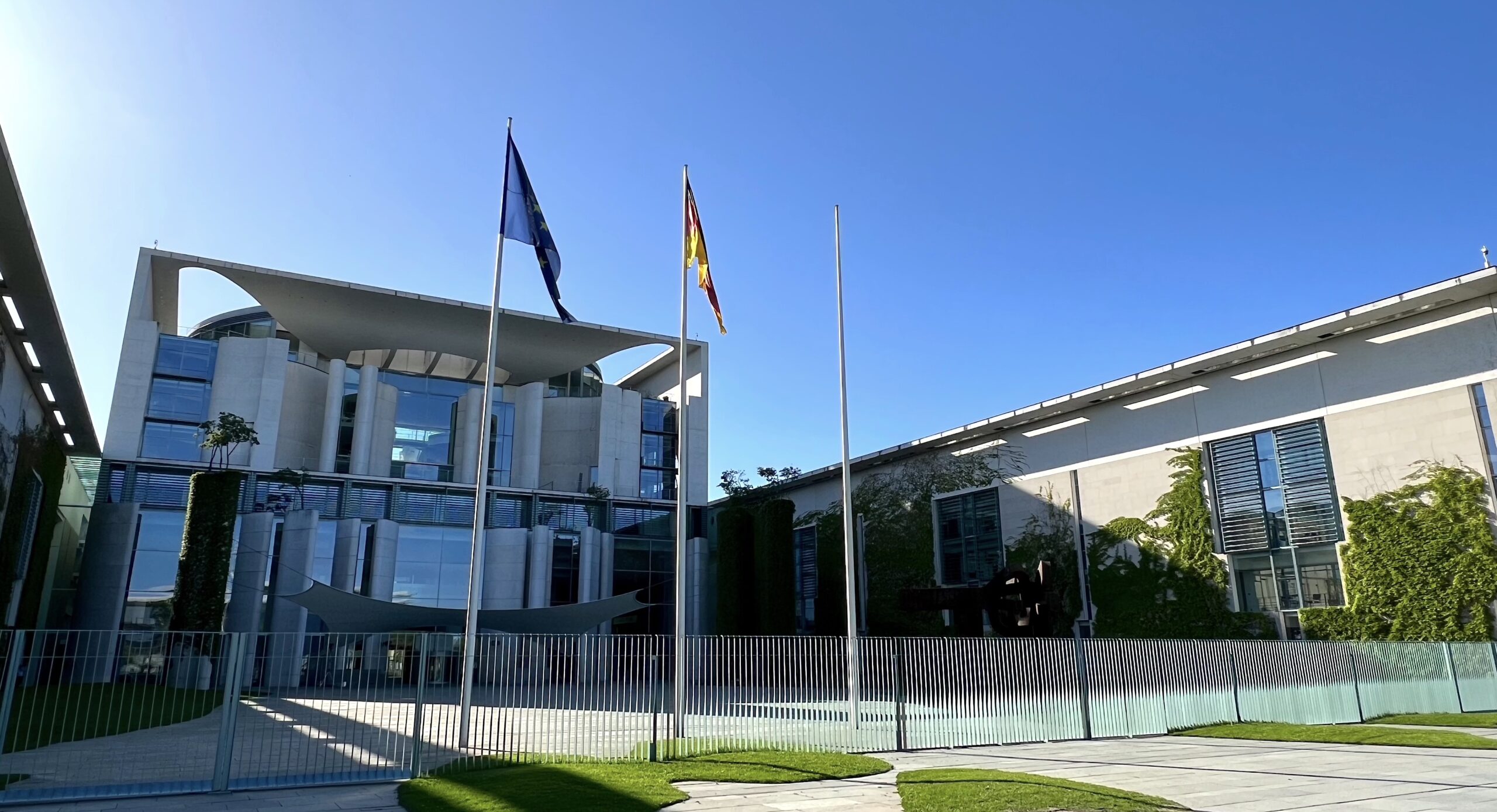 Kopf der Bundesregierung. Das Bundeskanzleramt in Berlin.