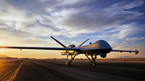 Eine amerikanisches Reaper MALE-UAV, wie es jüngst wieder von jemenitischen Huthi abgeschossen wurde.