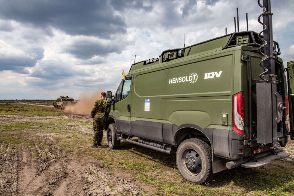 Das Technologie-Demonstrationsfahrzeug „MUV” bei der Demonstration im GÜZ.