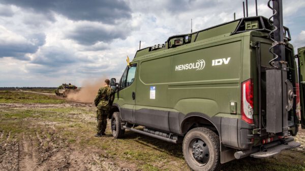 Das Technologie-Demonstrationsfahrzeug „MUV” bei der Demonstration im GÜZ.