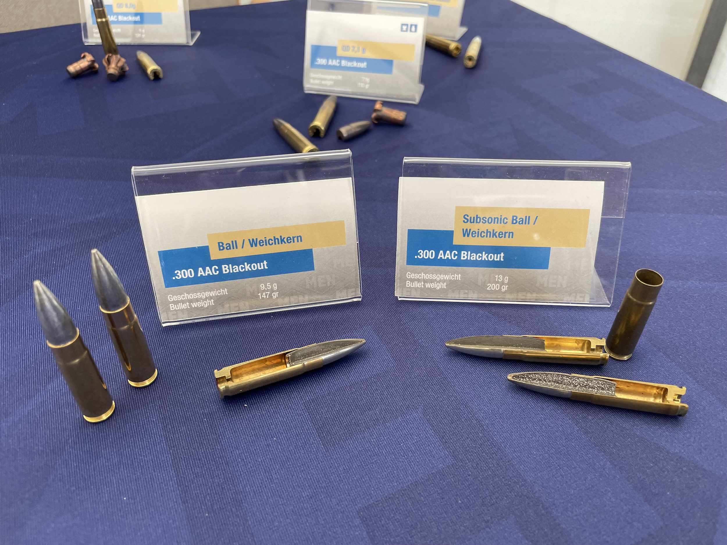 Auf dem KSK-Symposium zeigte MEN die neue Munition für das G39.